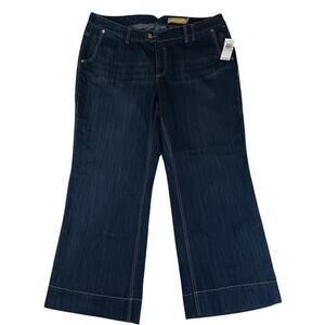 Seven 7 Luxe Granada Jeans Womens 22 41X32 Dark Wash Super Wide Leg Stretch Y2K